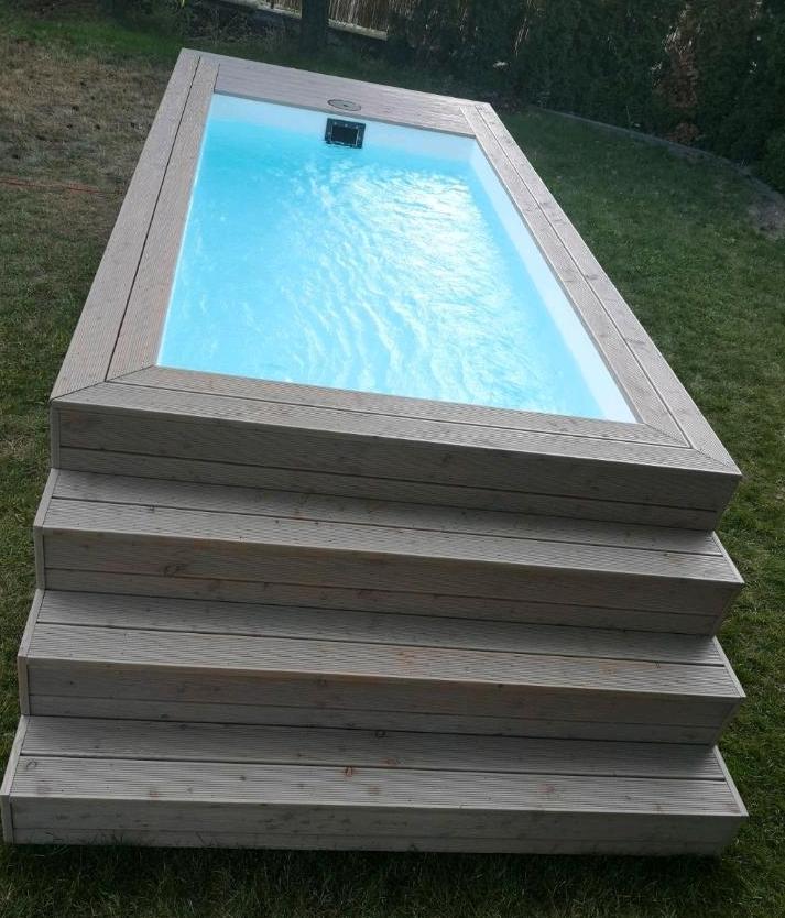 Piscina Contentor com Revestimento em Madeira - Image 2