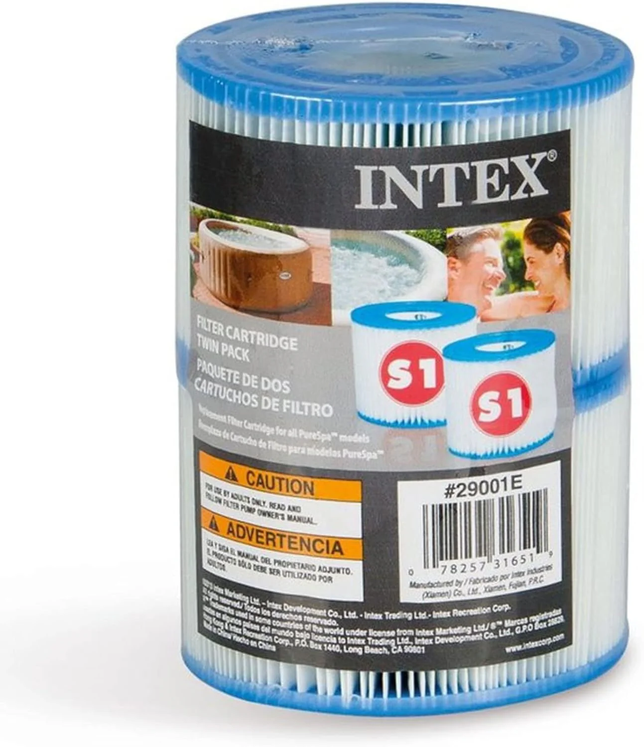 Intex PureSpa Deluxe Madeira Cinza – 63″ x 21″ - Image 4