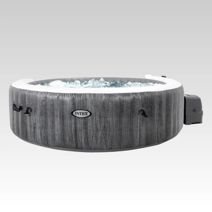 Intex PureSpa Deluxe Madeira Cinza – 63″ x 21″ - Image 2